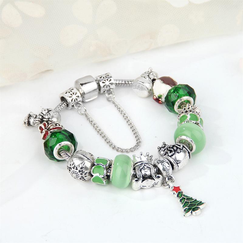 Christmas Santa Bell Alloy Bead for DIY European & American Pandora Bracelet