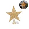with Lights LED Christmas Tree Top Five-pointed Star Lighted Tree Topper Creative Lighting Props