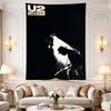 U2 Rattle and Hum B&W Spotlight Silueta Koncertní Filmový Plakát Umění