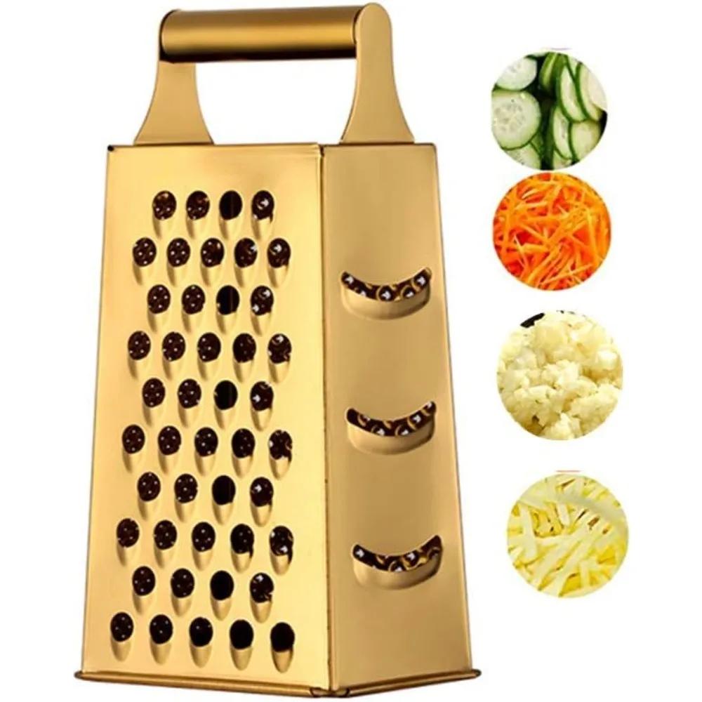 Grattugia Affilata in Acciaio Inossidabile Multi Funzionale Affettatrici per Verdure Sbucciatrice per Patate Grattugia per Carote Strumento da Cucina Zenzero Aglio