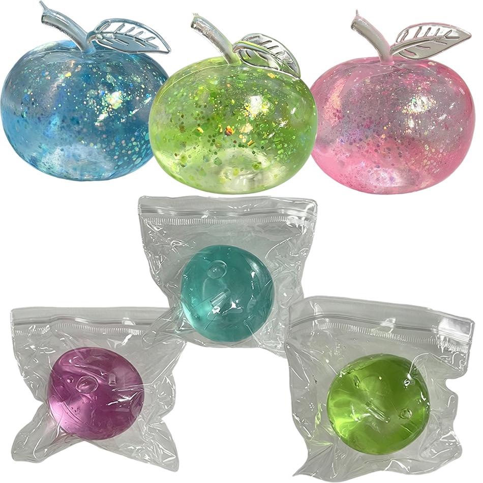 Squishy Green Apple Stress Ball Soft Fidget Sensory Toy For Adhd  Slow Rebound Squeeze Toy For Adults Christmas In Gift