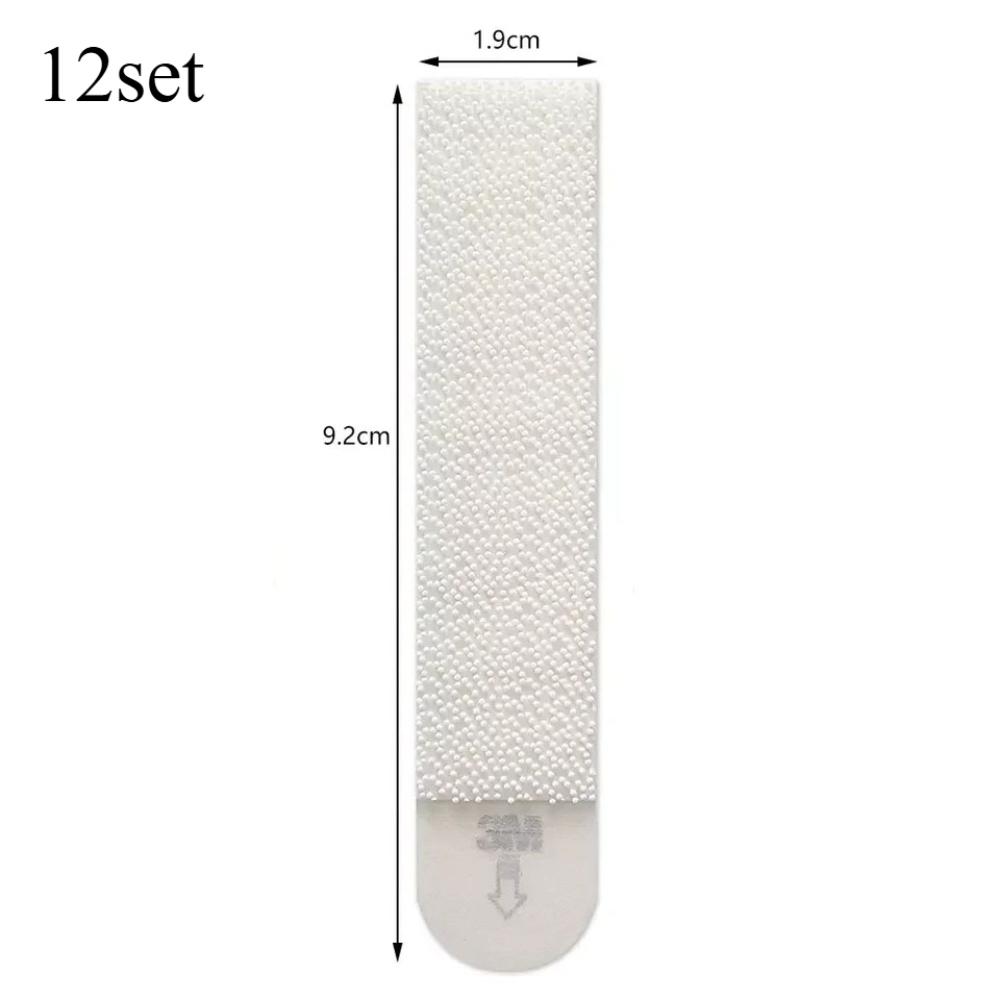 4/8/12 Set Removable Velcro Easy To Pull Adhesive Hook  Self-adhesive Traceless Magic Decorative Painting Double-sided Tape