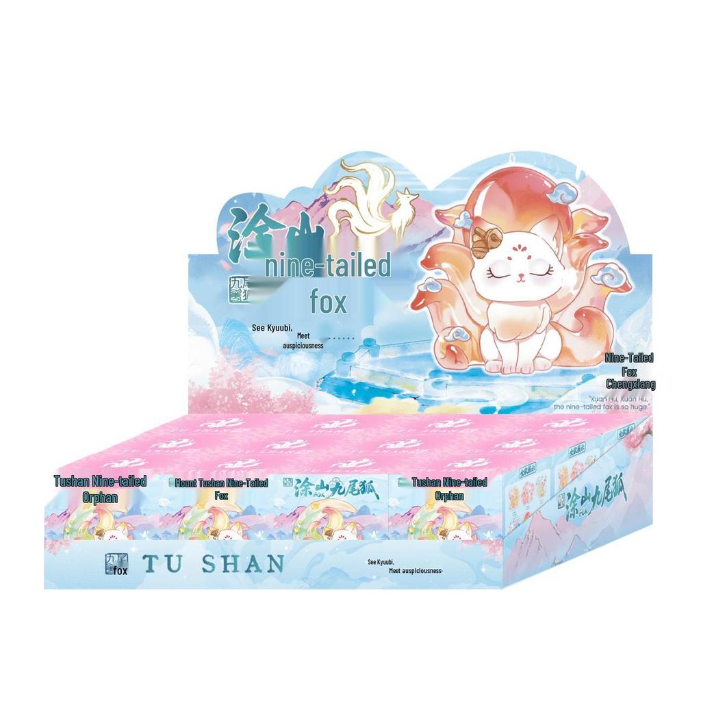 Tu Shan Weisheitsfuchs Fee Figur: Trendiges dekoratives Harzspielzeug für den Schreibtisch und als Geburtstagsgeschenk