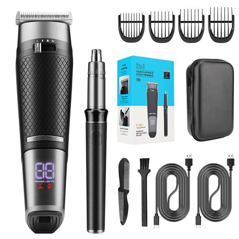 New Style Hair Clipper High Power Electric Clipper Hair Salon Professional Hair Clipper Set Household USB Rechargeable Electric Clipper