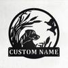 Custom Dog Family Name Metal Wall Art, Black Iron Matte Finish, Home Living Room Outdoor Patio Decor