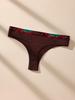 7PCS Women Thongs Panties Cotton Striped Underwear Sexy Intimates Female Lingerie Solid Color Comfort Panty Soft G-Strings