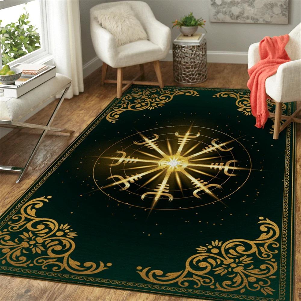3D Viking Fashion Large Carpet Rug for Home Living Room Bedroom Sofa Doormat Decor Kids Play Area Rug Carpet Non-slip Floor Mat