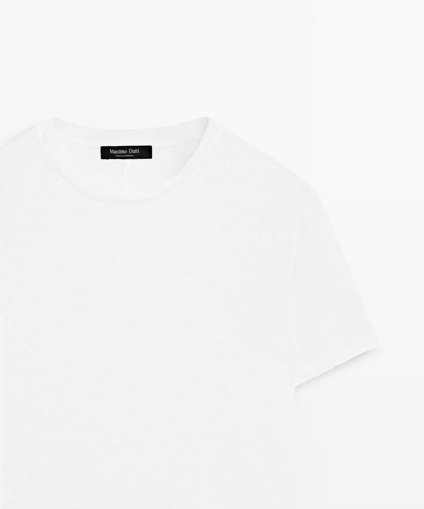 Masimodutti Linen Short Sleeve T-Shirt