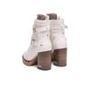 Mustang 1505-501 White Ankle Boots