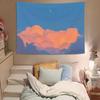 Sunlit Tulip Garden Tapestry  Vibrant Pink Flowers  Sparkling Water  Unique Wall Art for Home Decor Living Room  Gift Idea