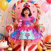 With Candy Hat Candy Princess Costume Cosplay Fancy Dress Fashion Children's Candy Dress  Kids
