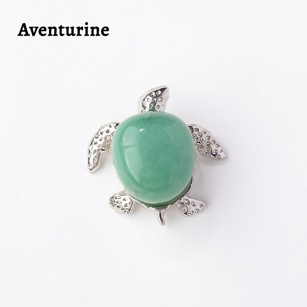 1pc Natural Crystal Tumbled Stone Turtle Jewelry Crystal Raw Stone Silvery  Home Office Decoration Holiday Gift rose quartz gift