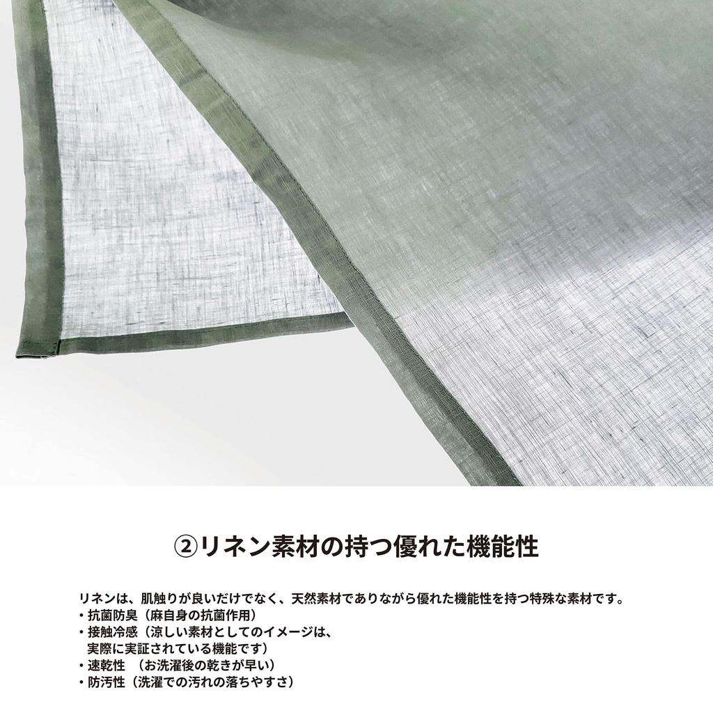 Linento Luxus Made in Cafe Sewn in [ARASAWA] Schürze, Leinen, Japan, Damen, Herren, Stylisch, Niedlich, Schürze, Japan, Schlicht, Damen (Minze)