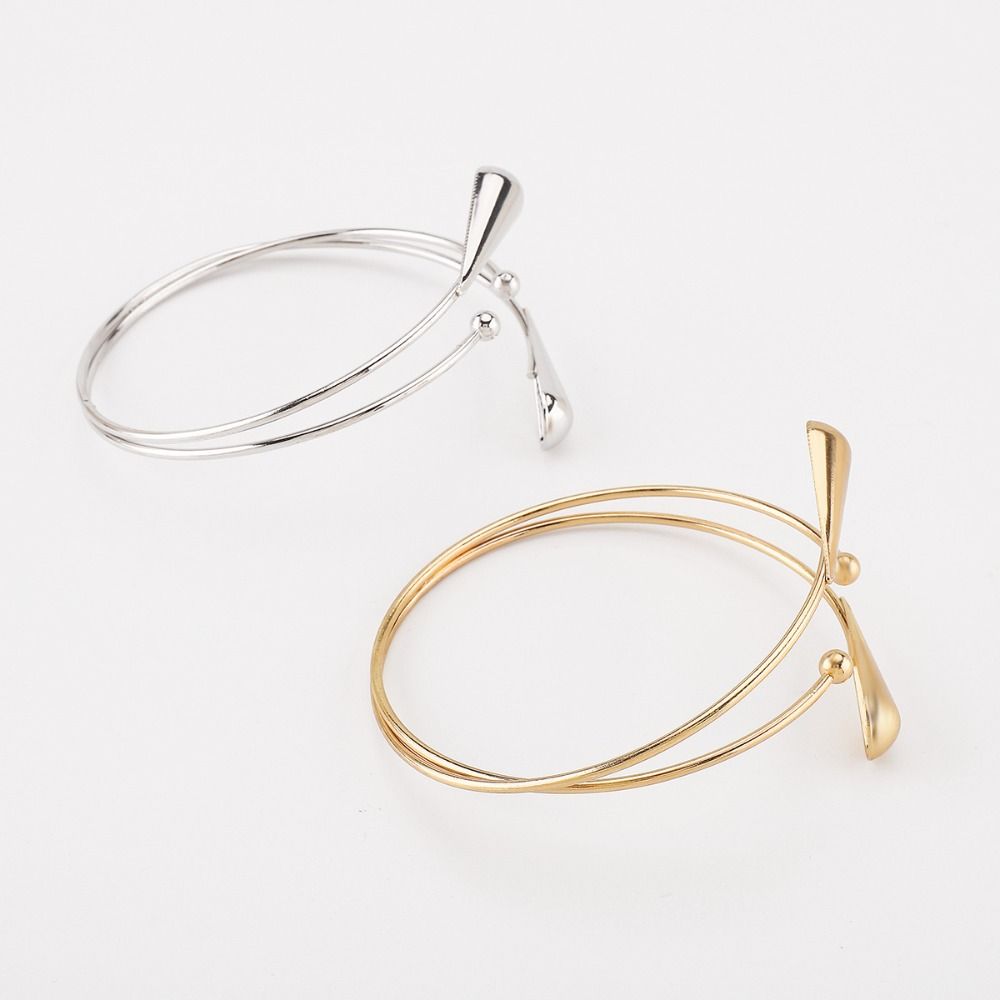 Hollow Flower Armband Arm Chain Line Weave Circle Upper Arm Bracelet Opening Cuff Bracelets  Girls