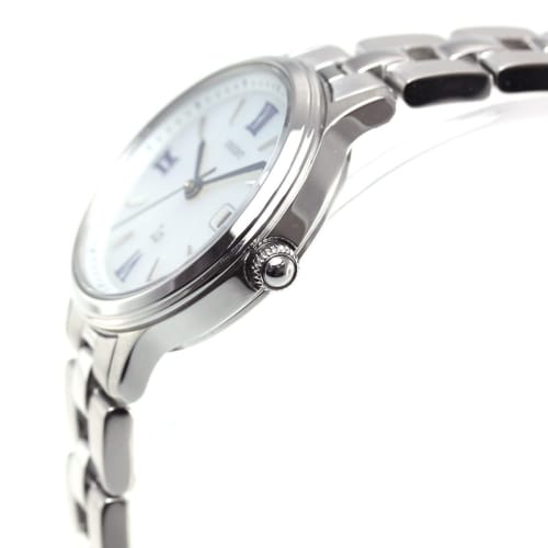 Orient iO Solar Watch, Made in Japan, with Manufacturer's Warranty, Women's, RN-WG0007A, White