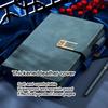 A5 Buckled Leather Student Subject Notebook, Business Notepad, Meeting Record Book, Thickened Diary, Travel Log, 120 Sheets 240 Pages