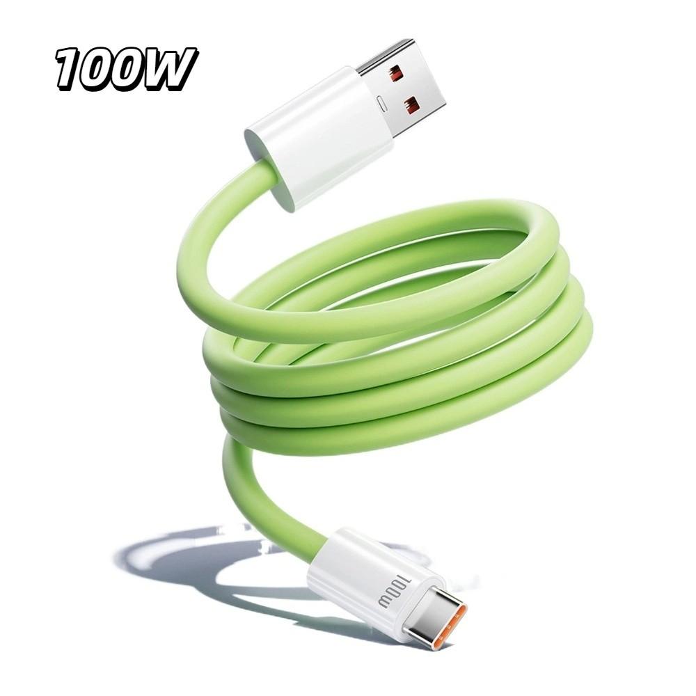 

Anti Winding Type C To Type C Phone Cable Magnetic USB To Type C Charging Cable Data Transmission green usb to c