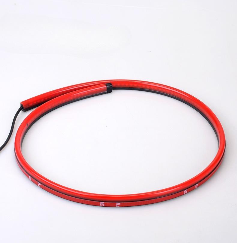 1Pc Auto High Brake Light Multi-mode with Left and Right Steering Function Anti-rear-end Collision Refitted Streamer Light A7 Tail Light