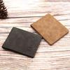 Men Wallet Ultra-thin Multi-slots Short Frosted Retro Coins Holder Faux Leather Large Capacity Bi-fold Male Money Clip for Daily