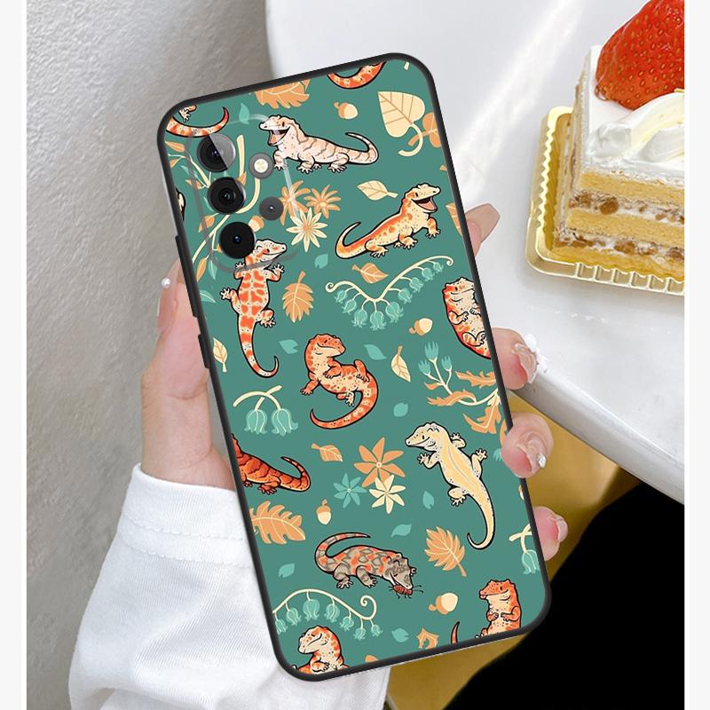 

Lizards Geckos Case For Samsung Galaxy A55 A35 A15 A14 A34 A54 A73 A53 A33 A23 A13 A12 A32 A52 A51 Cover Samsung A13 4G