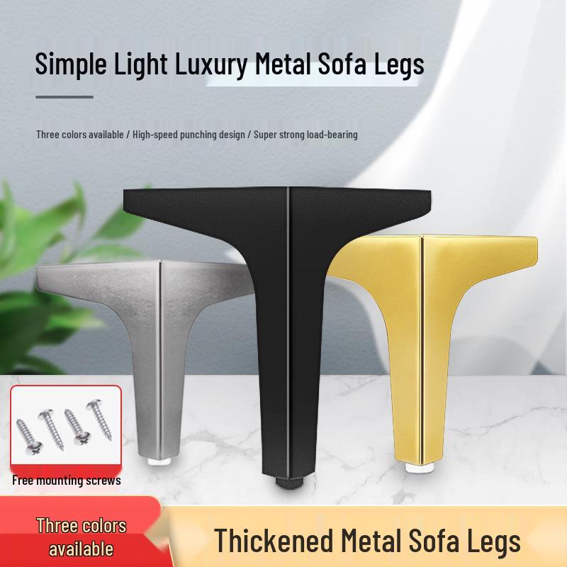 Metal Triangle Sofa, Cabinet & Table Support Legs - Heightening Furniture Legs