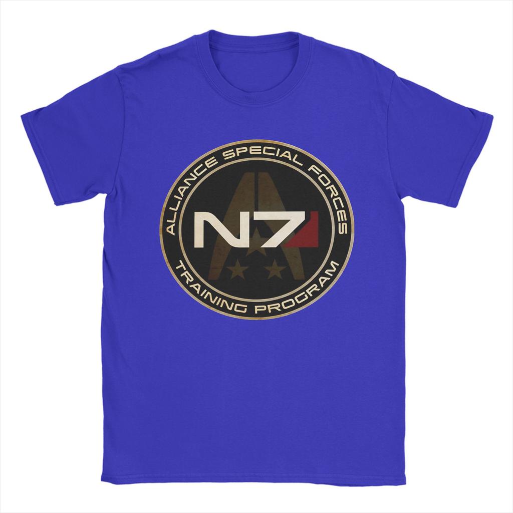 Mass Effect N7 TShirt Couple Streetwear TShirts Summer O Neck Harajuku Tee Shirt Wholesale Oversize Tops