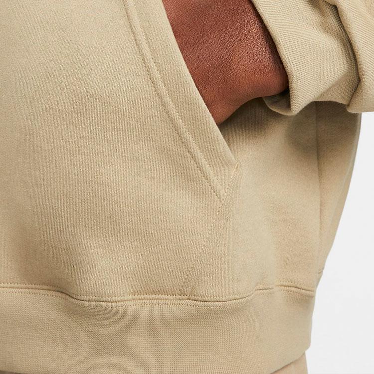 Nike Solid Color Loose Zip Hoodie Men Tops Khaki DH5042-247