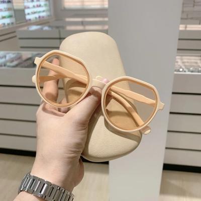 Fashion Style All-Match Trend Sunglasses Personalized Round Frame Sunglasses Ins Trend Candy Color Big Frame Sunglasses