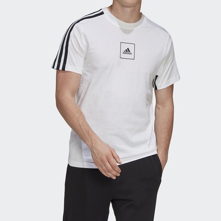 Adidas 3-Stripes Tape Tee Men Tops White FL3605