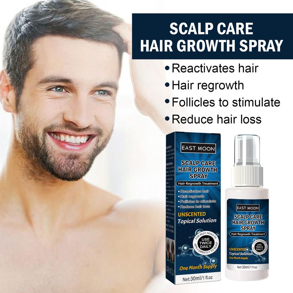 East Moon Men's Hair Growth Spray For Thicker Hairline And Prevents Hair Loss