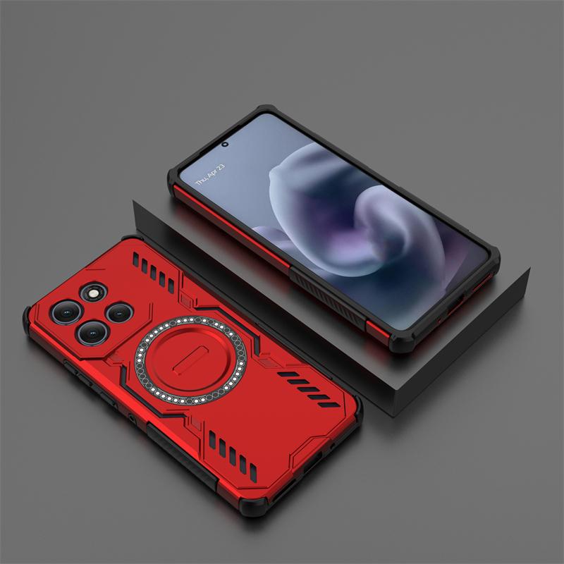 Armor Case For Motorola Moto G86 Power Magnetic Adsorption Wireless Charge Cover Moto G86 Power Case For Moto G86 Power Case