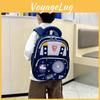Childrens Cartoon Backpack With Durable Nylon And Adjustable Shoulder Straps For School Use