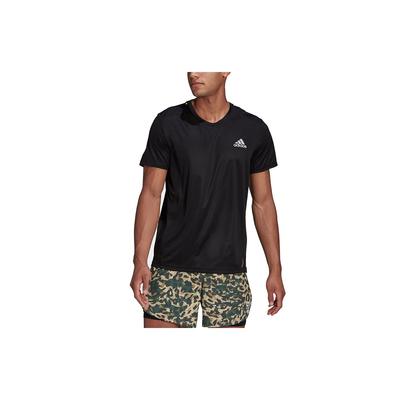 Reflective Print Running Short Sleeve T-Shirt Men Tops Black GN5707