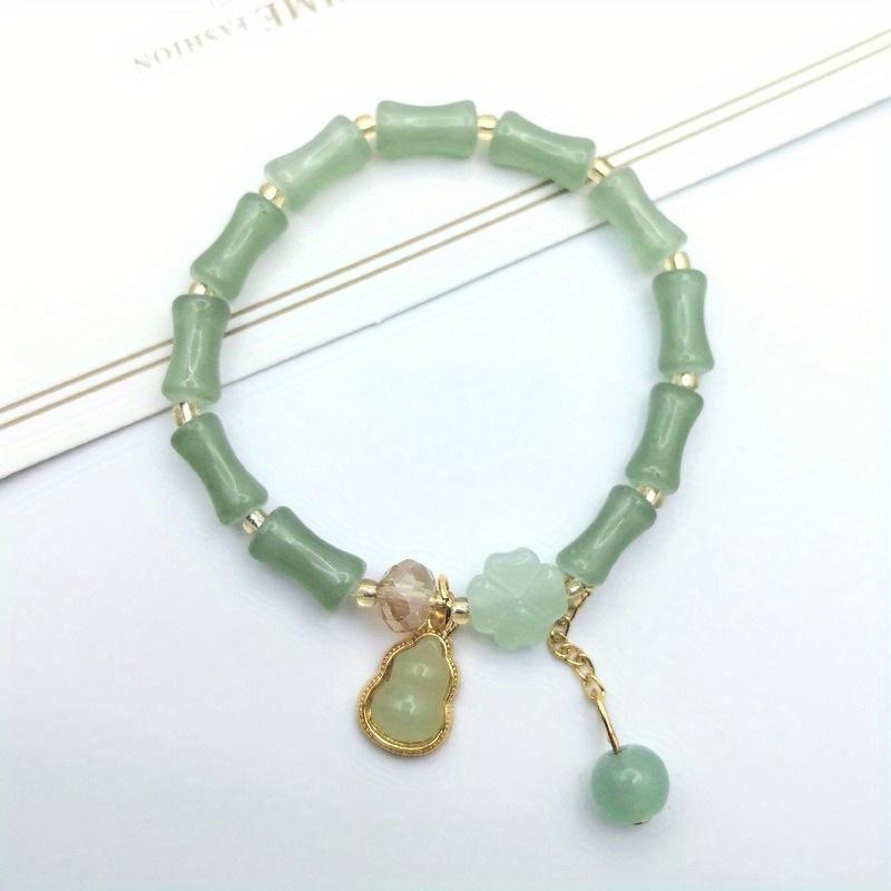 [Icing On the Cake] New Chinese Style Bamboo Joint Bracelet for Women As a Vintage Niche Gentle Gift for Besties