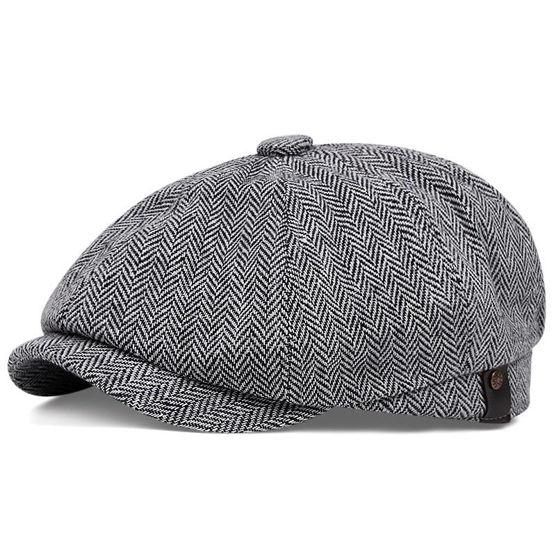 New Style Men and Women Caps Octagonal Hats BritishPainters Hats Autumn Winter Berets HerringboneFlat Caps Hip Hop Berets Gorras