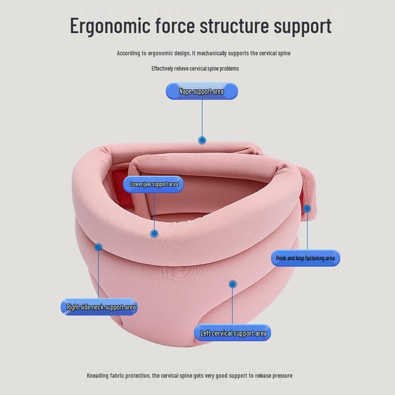 Nylon Neck Warmer & Corrector: Anti-Head Down Cervical Support Device for Home Physiotherapy