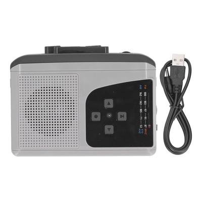 Portable Cassette Player Recorder Built In Microphone Speaker 2 AA Battery USB Power Supply AM FM