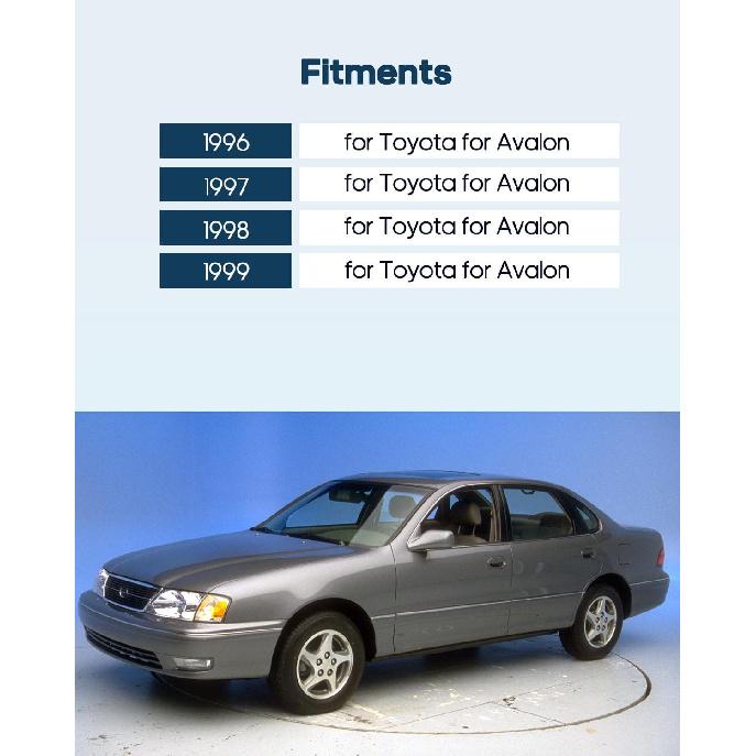 ECCPP Außentürgriffe 1996-1999 für Toyota für Avalon Äußere Ersatz-Hintertürgriffe Fahrerseite Links Beifahrerseite Rechts 2 Stück Schwarz 69240AC010C0,