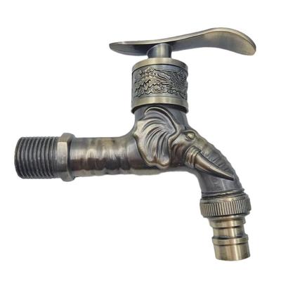 Antique Bronze Elephant Wall-Mounted Faucet for Washing Machine and Mop Pool