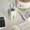 Funny Tooth Shape Ceramic Pen Holder Pencil Pot Storage Container Desk Pen Stand Succulent Pot Organizer Home Decoration Planter