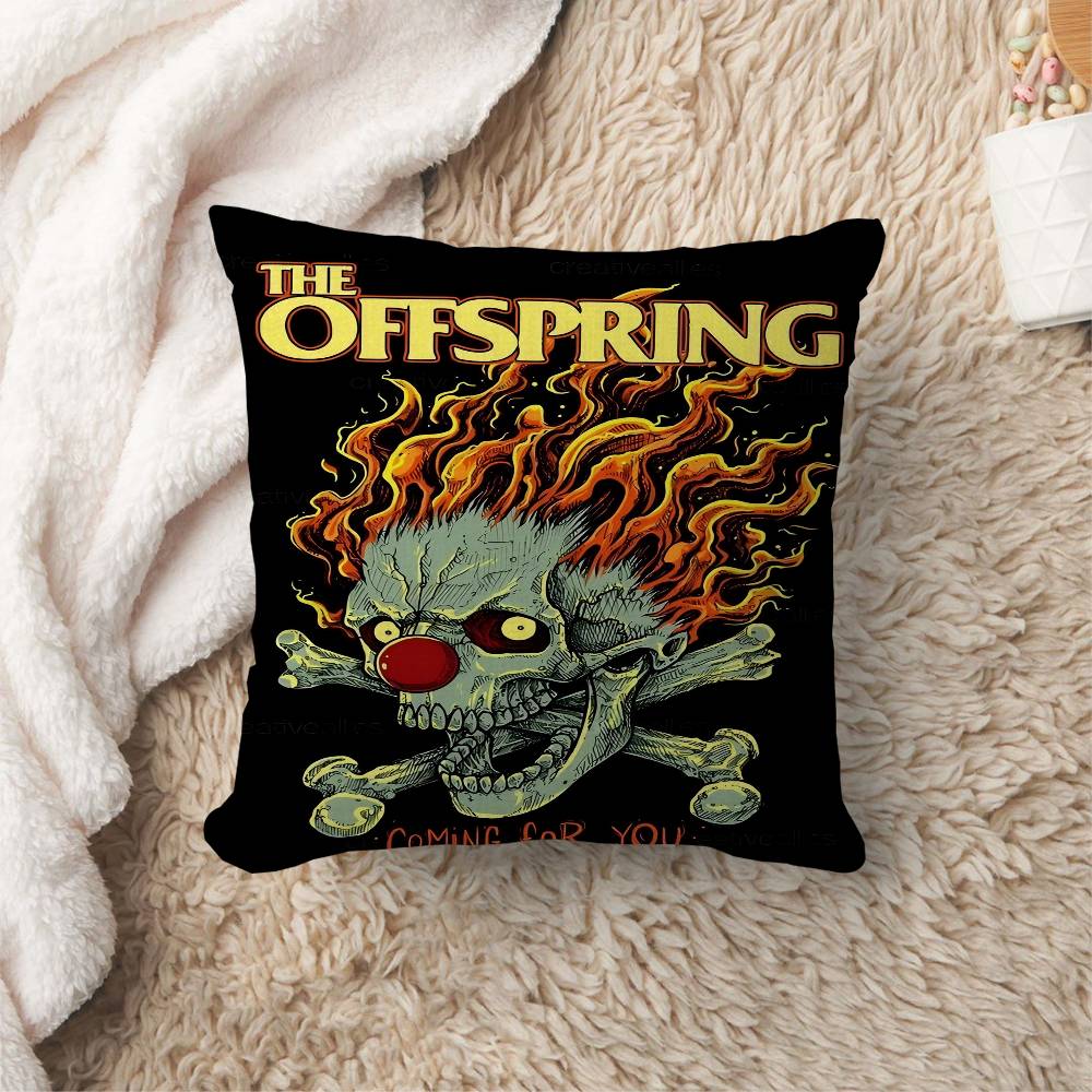 Pop Punk Band T-The O-Offsprings Cushion Cover Polyester Sofa Cushions Decorative Throw Pillows Home Decoration Pillowcover