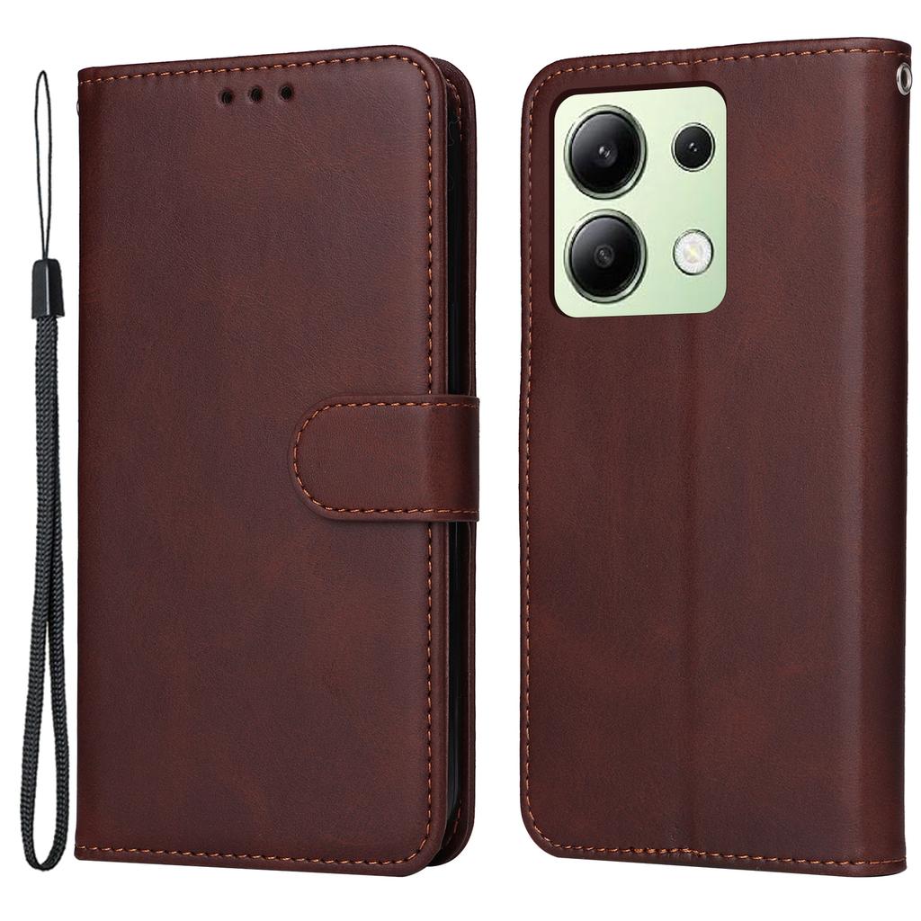 Für Xiaomi Redmi Note 13 4G Hülle PU Leder Abdeckung mit Geldbörse Kartenfächern