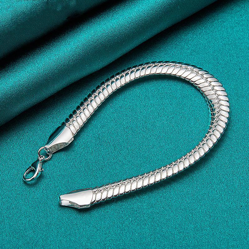 Women's Bracelet 10MM Snake Chain Bracelet Women's Ornament Jewelry The Best Gift For Birthday Parties