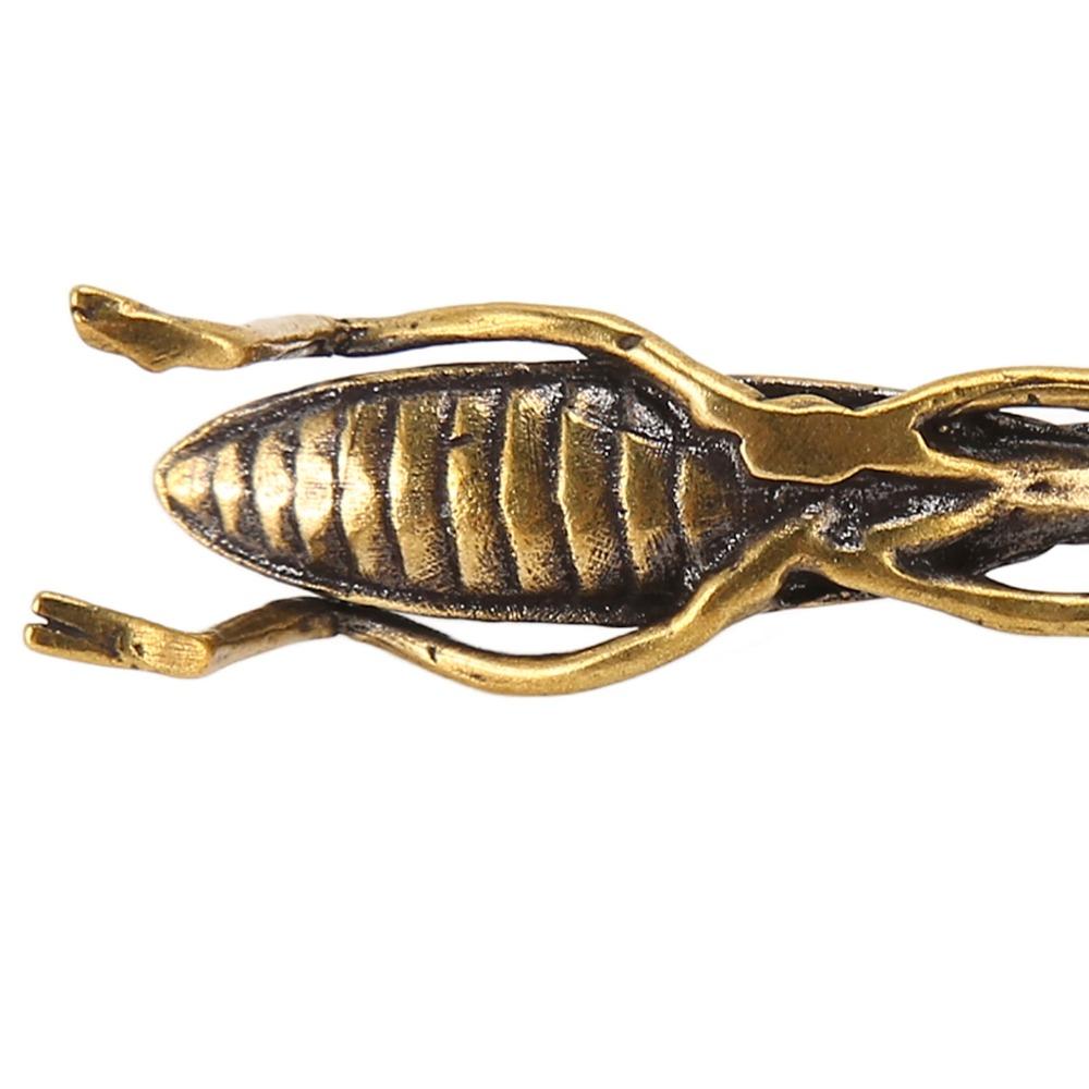 Brass Copper Mantis Statue Small Size Praying Mantis Sculpture Easter Art Collectible