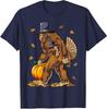 Bigfoot Pilgrim Turkey Pumpkin Thanksgiving Day Unisex T-Shirt