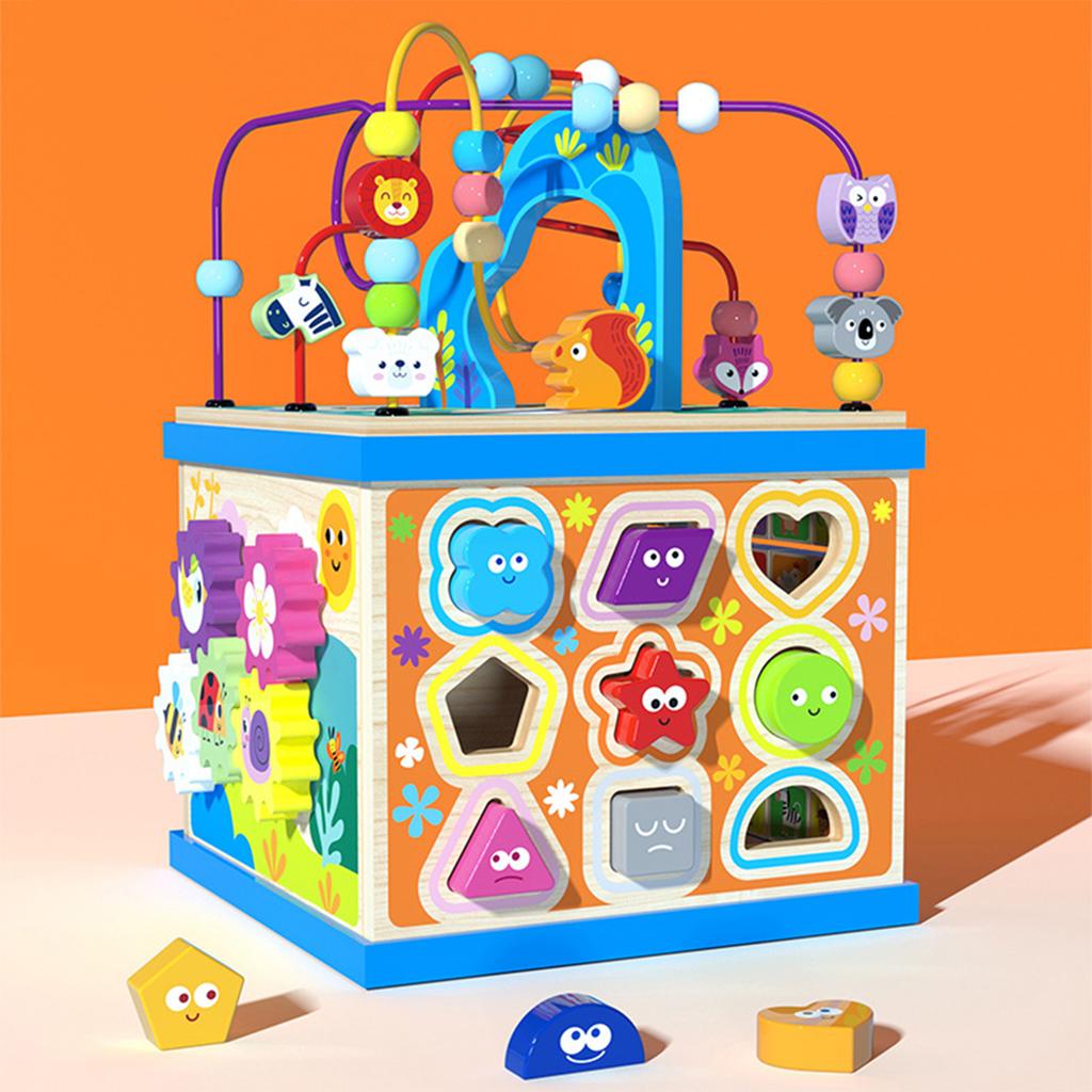 Abacus Bead Maze Shape Sorter Improve Logic Training and Thinking Skills Suitable for Early Education Center