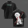 Hot Anime Jujutsu Kaisen Gojo Satoru Print T-shirt Men Short Sleeve Clothing Cotton Tshirt Retro Washed T Shirt Male Manga Tops