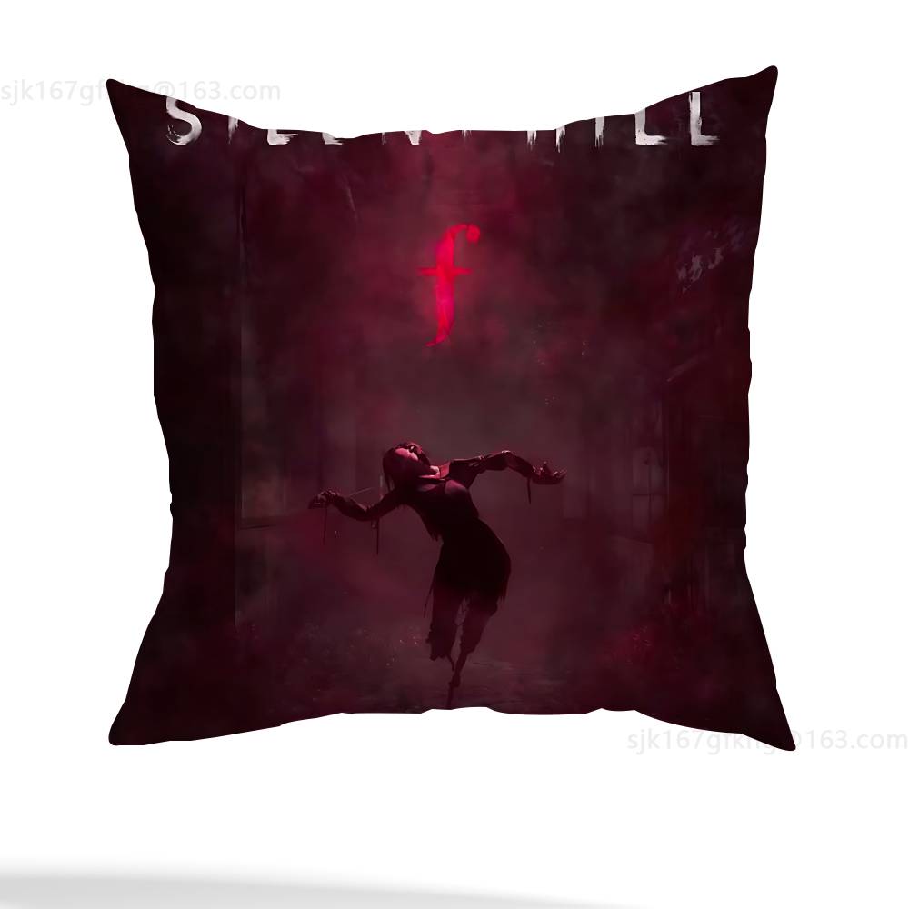 S-Silent Hill  pillowcase casual style decoration, suitable for home decoration (excluding pillow core)