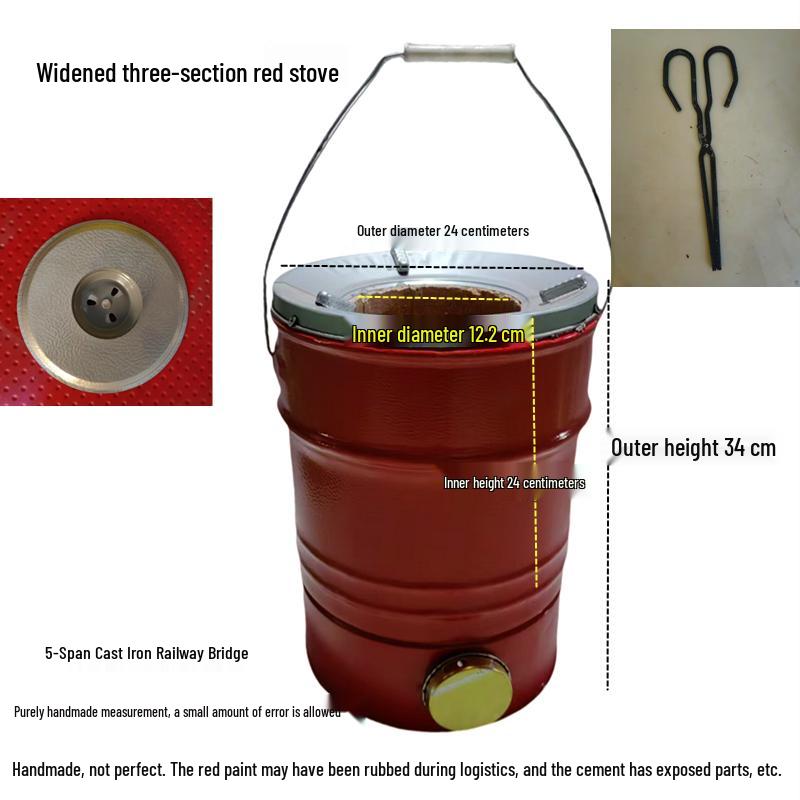 Compact Honeycomb Charcoal Stove for Household Heating and Boiling Water - Ideal for New Homes