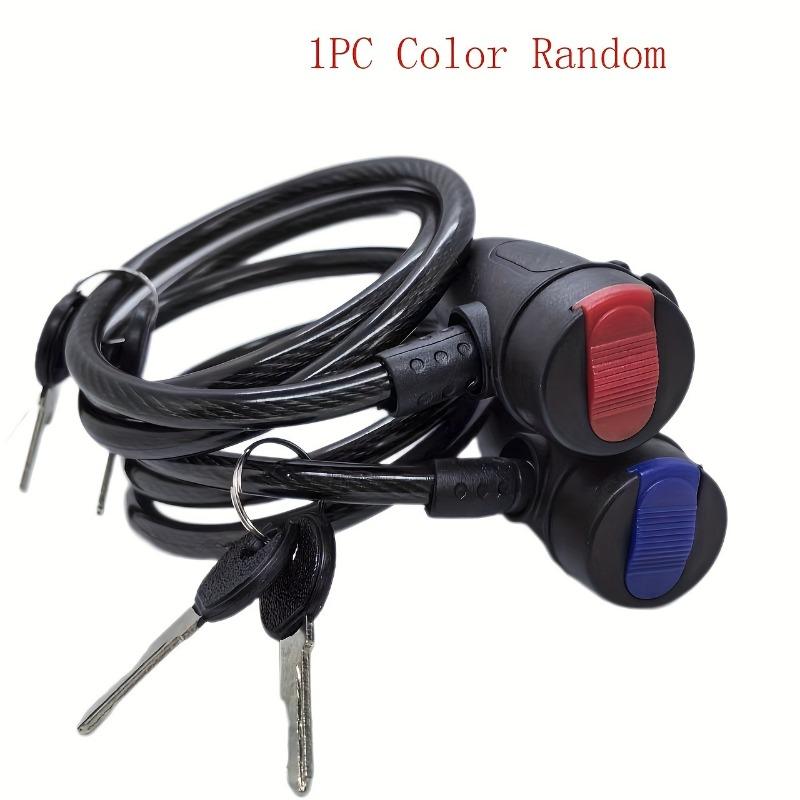 1pc Anti-Theft Bike Chain Lock 35.43in Heavy Duty Metal Padlock Security Reinforced Bicycle for Outdoor Cycling Safety White